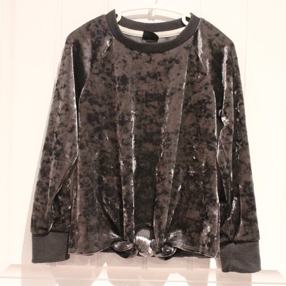 2/$20 🏷 ArtClass Crushed Velvet Pullover Size 4/5 - Picture 2 of 2